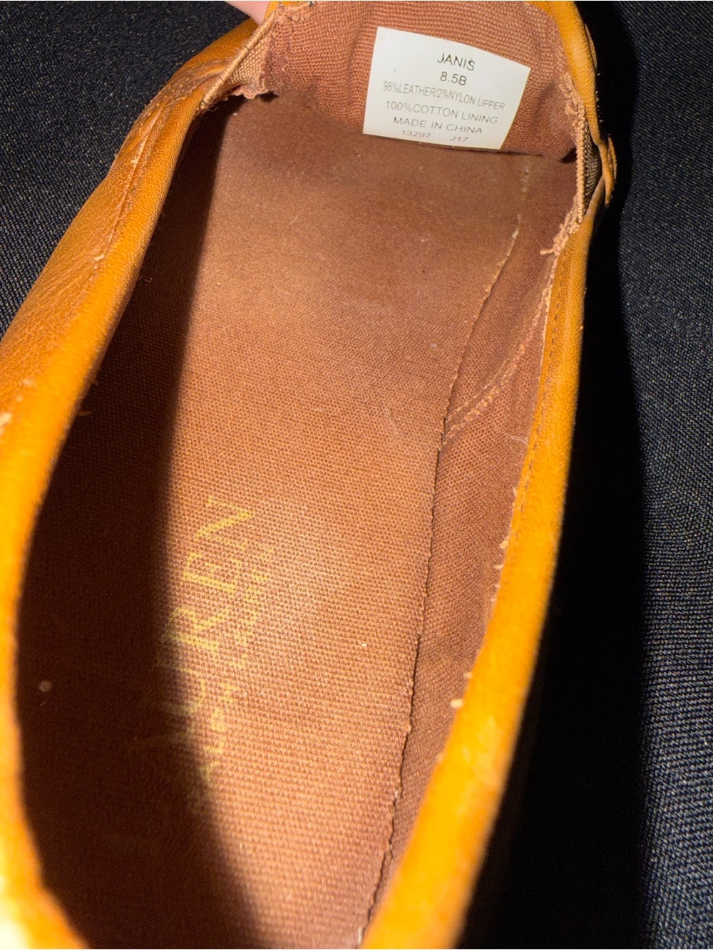 Lauren Ralph Lauren Women’s Tan Leather Slip-On Sneakers - Picture 2 of 2